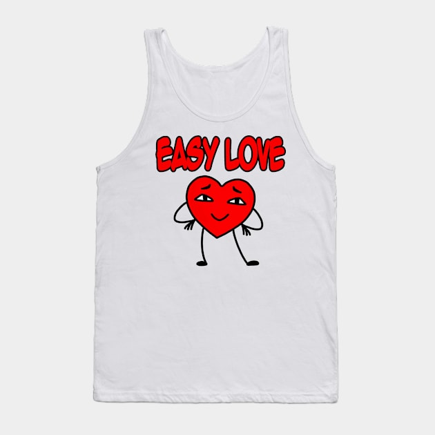 Easy love red Tank Top by L’étoile stéllaire